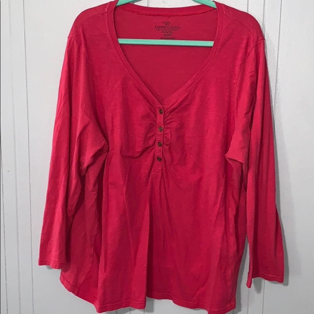 Faded Glory pink top